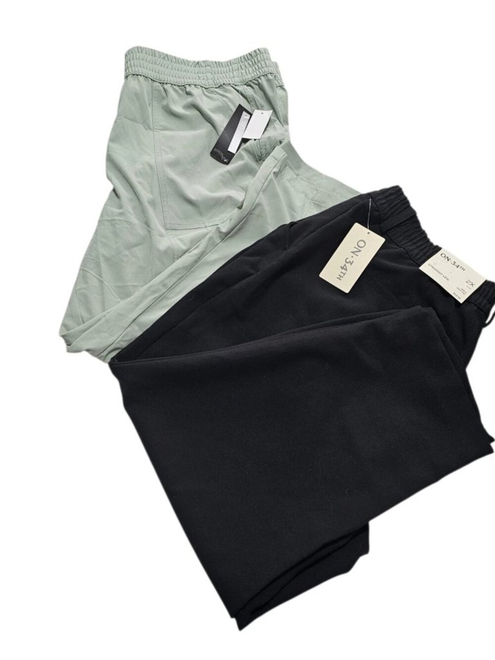 Bundle Plus Size 2X Pants Stitch Star Green On 34th Black New With Tags